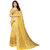 Rumon Striped Handloom Handloom Viscose Blend Saree (Yellow)