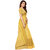 Rumon Striped Handloom Handloom Viscose Blend Saree (Yellow)