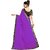 Rumon Embroidered Fashion Georgette Saree (Purple)