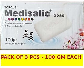 Medisalic Fairness Soap 100 gm each (pack of 3 pcs.).