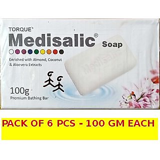 Medisalic Fairness Soap 100 gm each (pack of 6 pcs.).