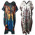 Ukal Combo Pack of 2 Women's Kaftan Dress Cover Up Nightwear Nighty Gown V-Neck Dress