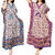 Ukal Combo Pack of 2 Women's Kaftan Dress Cover Up Nightwear Nighty Gown V-Neck Dress