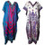 Ukal Combo Pack of 2 Women's Kaftan Dress Cover Up Nightwear Nighty Gown V-Neck Dress