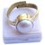 Raviour Lifestyle Pearl (Moti) 5.15 Ratti White Pearl 100% Original Gemstone Ashtadhatu Rashi Ratna Ring