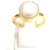 Raviour Lifestyle Pearl (Moti) 6.15 Ratti White Pearl 100% Original Gemstone Ashtadhatu Rashi Ratna Ring