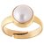 Raviour Lifestyle Pearl (Moti) 7.30 Ratti White Pearl 100% Original Gemstone Ashtadhatu Rashi Ratna Ring