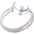 Raviour Lifestyle Pearl (Moti) 10.00 Ratti White Pearl 100% Original Gemstone Ashtadhatu Rashi Ratna Ring