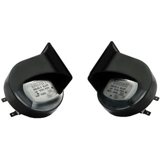 LUMAX LU-060L-WT-DT WIND TONE HORN BLACK 12V SET IMP SET OF 2-61008633
