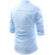 UniVibe Sky Blue Color Lilen Designer Kurta Style Shirts For Men's