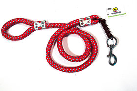 Tame Love Dog Rope Leash for medium and large  Sized breed Dogs with Strong cast Hook with spring  (22MM) color may vary