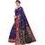 SVB Blue Printed Mysore Silk With Blouse Saree