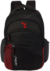 Life Today 38 Ltrs, 48 cms Casual Backpack(Black+Red).