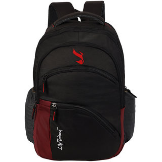 Life Today 38 Ltrs, 48 cms Casual Backpack(Black+Red).