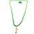 Raviour Lifestyle Om Shiv Mahakal Trishul With Rudraksha Pendant With Green Hakik Agate 108 beads Mala