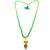 Raviour Lifestyle Lord Shiv Shakti 5 Mukhi Shiv Trishul Damru With Green Hakik Agate 108 beads Mala