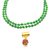 Raviour Lifestyle Lord Shiv Shakti 5 Mukhi Shiv Trishul Damru With Green Hakik Agate 108 beads Mala