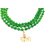 Raviour Lifestyle Lord Shiv Mahakal Bholenath Trishul Pendant With Green Hakik Agate 108 beads Mala