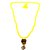 Raviour Lifestyle Mahadev Shiva Om Rudraksha Pendant With Yellow Hakik Agate 108 beads Mala