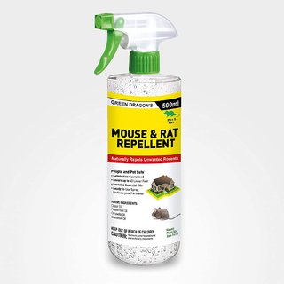 Natural Rodent Repellent Spray by Green Dragon – 500ml, Keeps Mice & Rats Away, Ready to Use