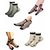 Ankle Socks for Women's Floral Design Transparent Thin Socks (Pack-5)