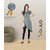 Fabclub Rayon Embroidered Asymmetric Designer Women Kurti (Gray)
