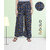 Fabclub Women's Heavy Rayon Striped Designer Free Size Palazzo (Navy Blue)