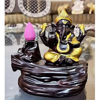 zaptos junction handicrafted smoke ganesha water fountain backflow.
