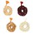 Spherulemuster Combo of Tulsi Jap Malas- Lal Chandan/Orange Tulsi/Haldi Tulsi/White Tulsi-Set of 4.