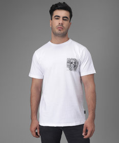 Pocket Size Logo Print - White