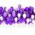 GNGS Solid Premium Quality Party Balloons (Purple  White, Pack of 100)