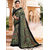 Eka Lifestyle Women's Multicoloured Organza Printed Saree With Blouse Piece