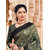 Eka Lifestyle Women's Multicoloured Organza Printed Saree With Blouse Piece