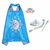 Kaku Fancy Dresses Fairy Tale Princess Elsa Robe with Accessories For Girls - 3-8 Years