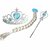 Kaku Fancy Dresses Fairy Tale Princess Elsa Robe with Accessories For Girls - 3-8 Years