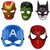 Kaku Fancy Dresses Superhero Face Mask for Kids/ Superhero Face Mask for Halloween Party - Pack of 5