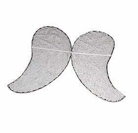 Kaku Fancy Dresses Fairy Angel Wings for Kids/White Angel Wings for Girls - Pack of 1