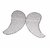 Kaku Fancy Dresses Fairy Angel Wings for Kids/White Angel Wings for Girls - Pack of 1