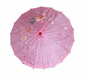 Kaku Fancy Dresses Japanese Umbrella Accessor for Costume/ Wedding Dance and Decoration Prop - Light Pink
