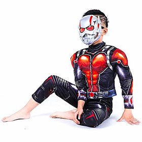 Kaku Fancy Dresses Superhero Character Antman Costume for Kids/Halloween Costume for Kids