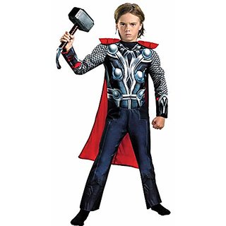Kaku Fancy Dresses Superhero Thor Costume for Kids