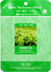 Mijin Cosmetics Green Tea Essence Mask For Tightening Open And Enlarged Pores, Pack of 1