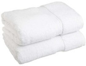 White Bath Towels (Set of Two)