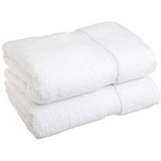 White Bath Towels (Set of Two)