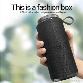 Stylopunk Choice-112 Portable Bluetooth Stereo Speaker with Alarm Clock,Aux, FM, SD Card, In-built Mic  USB Black.