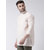 Riag Men's Beige Plain Kurtas