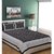 Jaipuri Prints Cotton Black Double Bedsheet with 2 Pillow Covers (90x108)