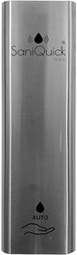 SaniQuick Mini Automatic Hand Sanitizer Dispenser - 1L  Wall Mounted  1000 Dispenses  Stainless Steel Body