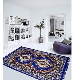 Blue Polyester Carpet(152.5 cm X 213.5 cm