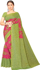 Rajsundari Creation Designer Crepe Magenta Color Saree for Women